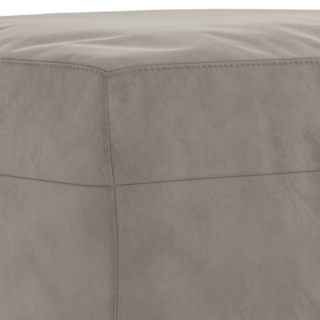 vidaXL Ławka, jasnoszara, 100x35x41 cm, tapicerowana aksamitem