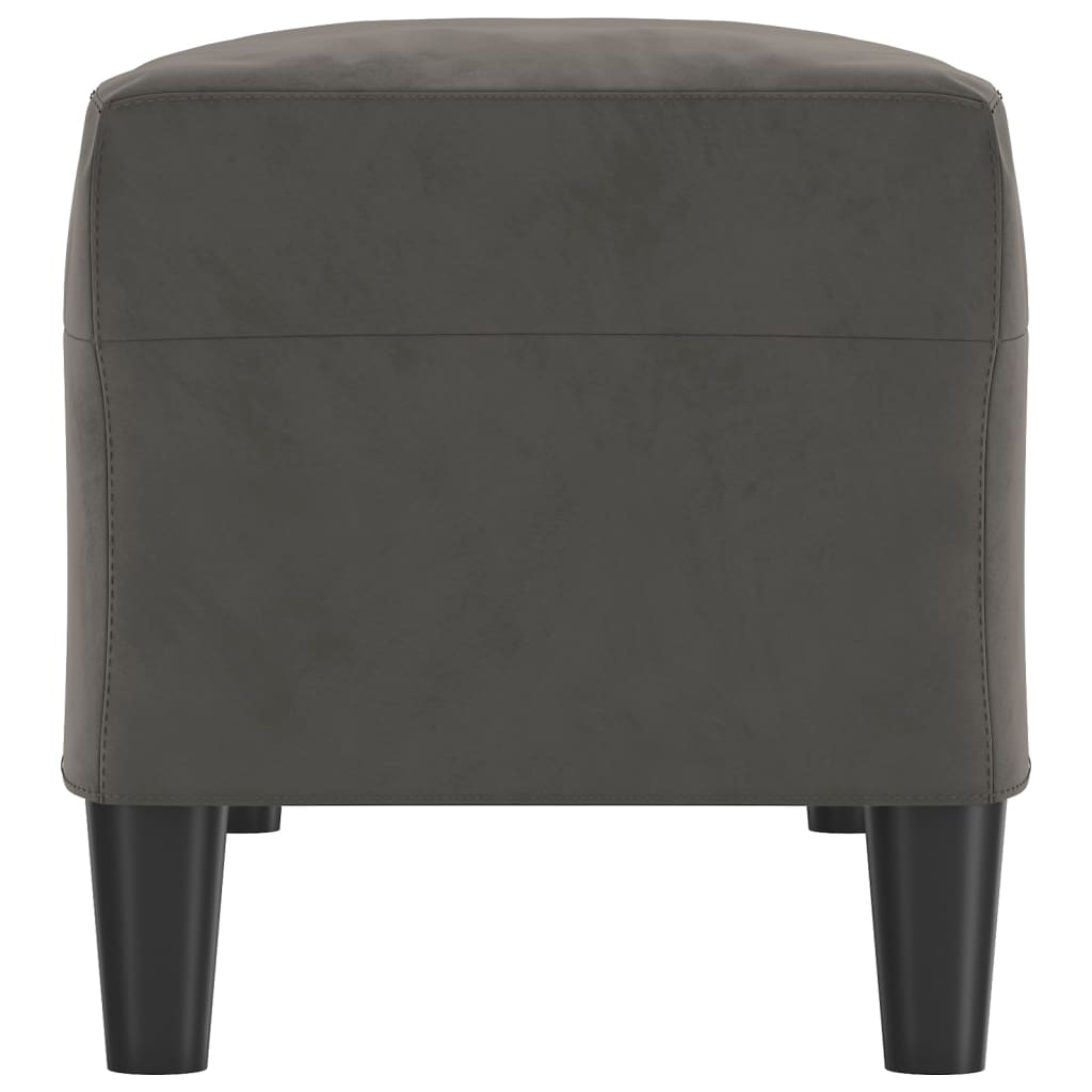 vidaXL Ławka, ciemnoszara, 100x35x41 cm, tapicerowana aksamitem