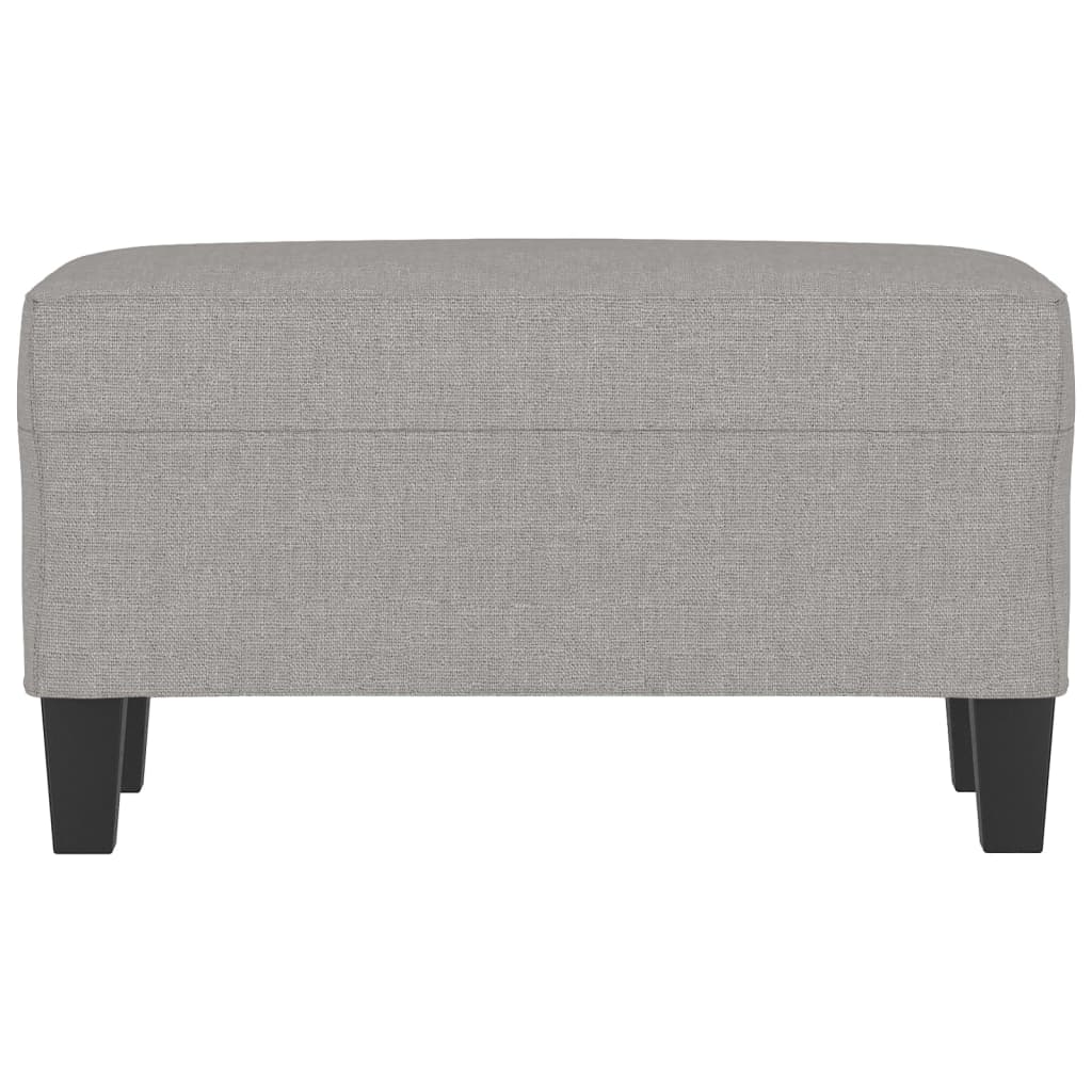 vidaXL Ławka, jasnoszara, 70x35x41 cm, tapicerowana tkaniną