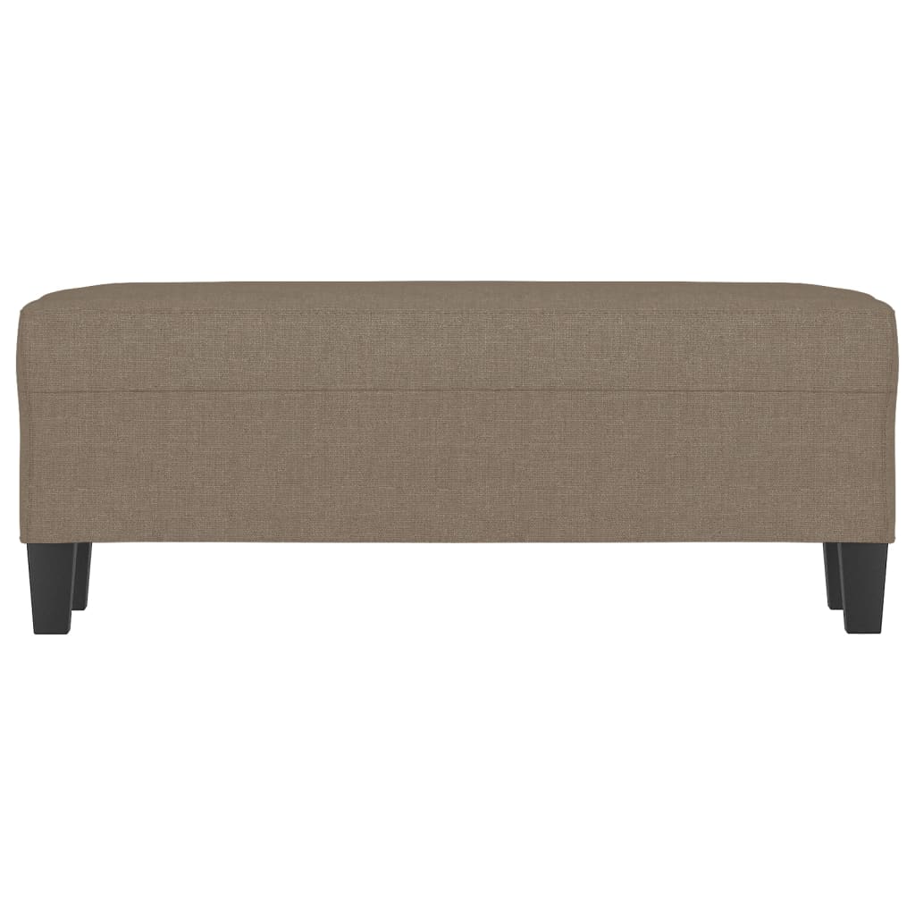 vidaXL Ławka, taupe, 100x35x41 cm, tapicerowana tkaniną