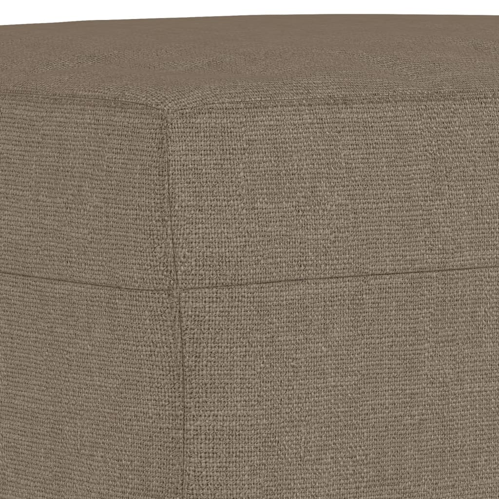 vidaXL Ławka, taupe, 100x35x41 cm, tapicerowana tkaniną