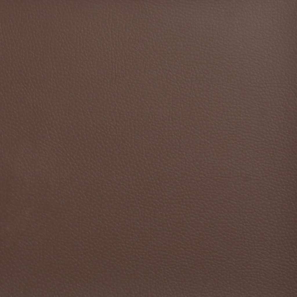vidaXL Ławka, brązowa, 100x35x41 cm, tapicerowana sztuczną skórą