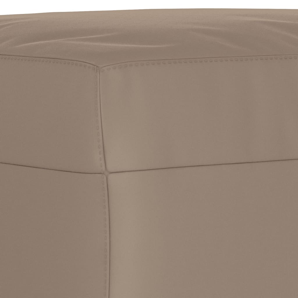 vidaXL Ławka, taupe, 100x35x41 cm, obity mikrofibrą
