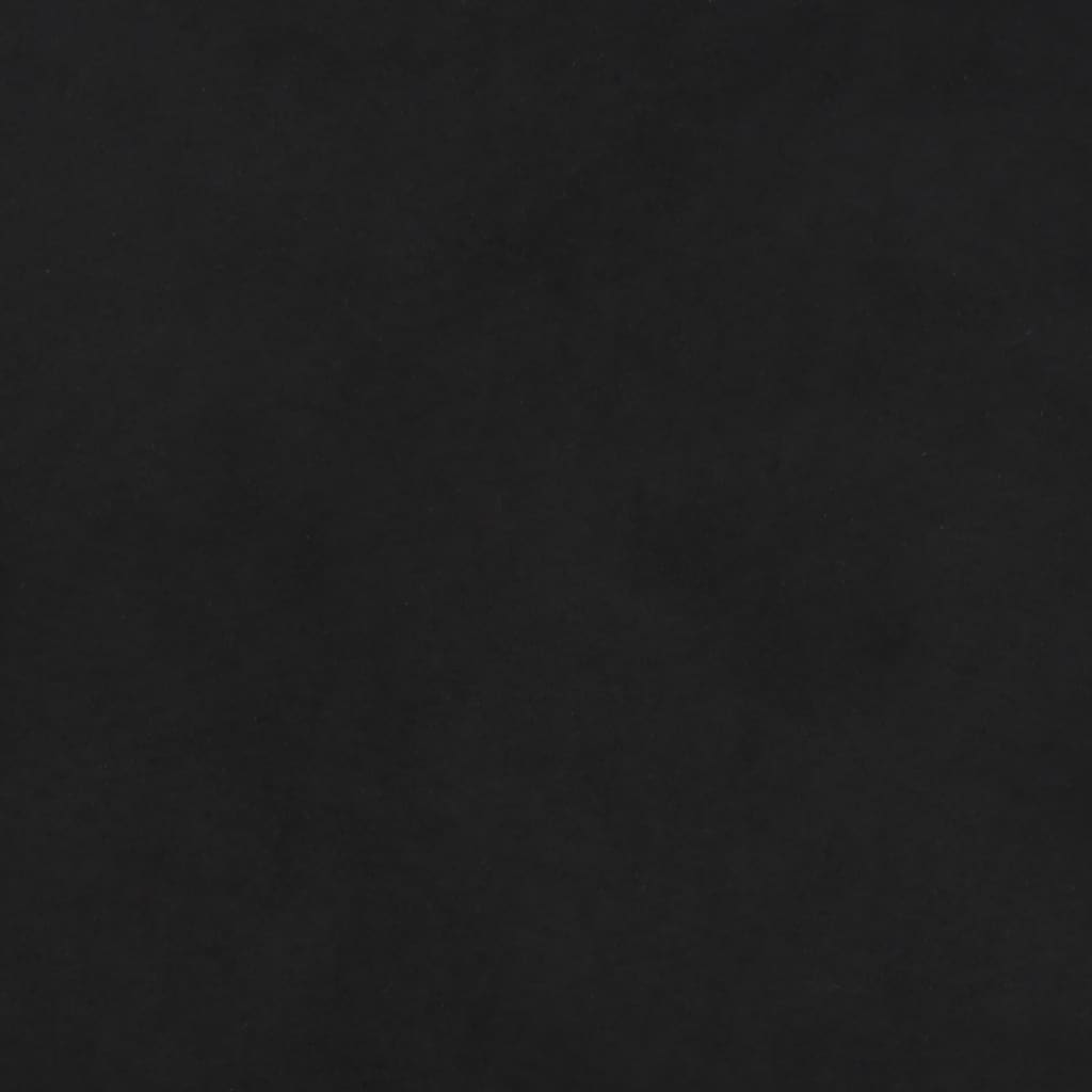 vidaXL Ławka, czarna, 100x35x41 cm, obity mikrofibrą