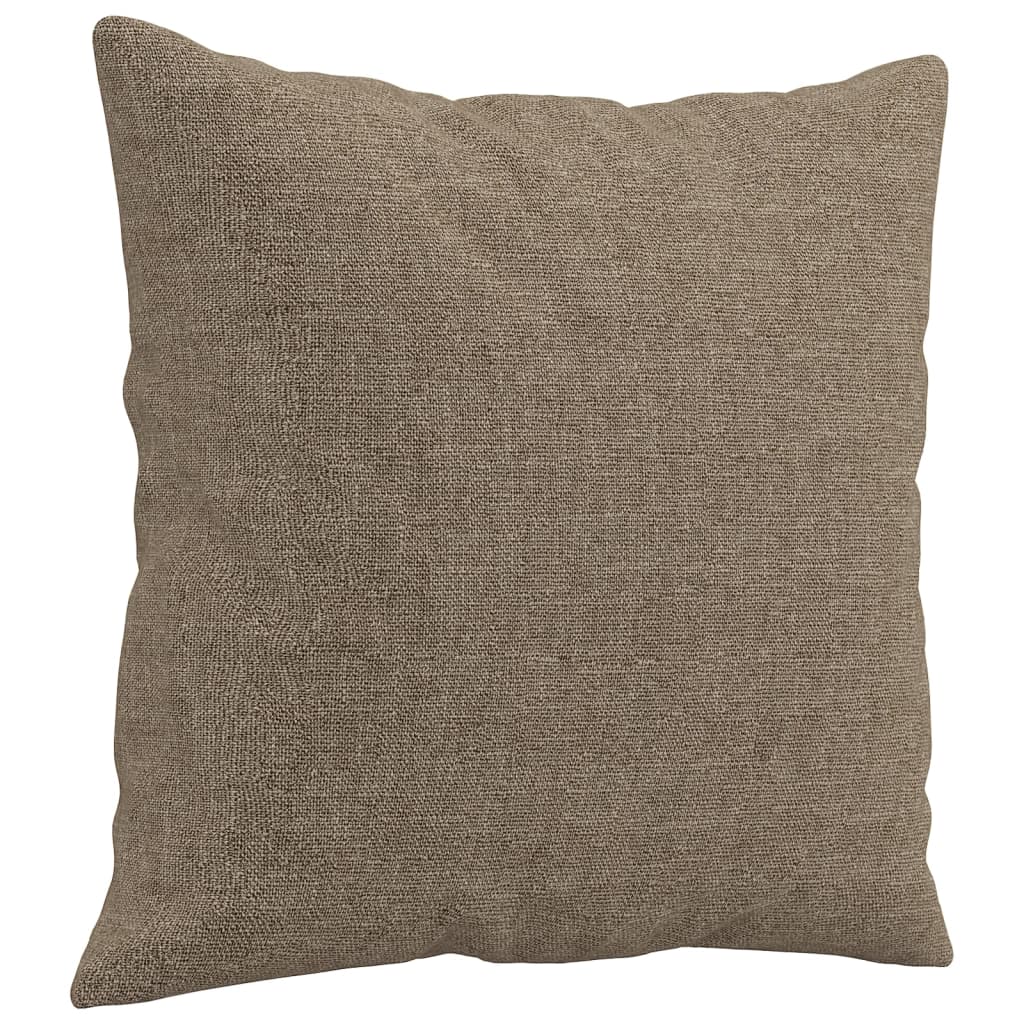 vidaXL Poduszki ozdobne, 2 szt., kolor taupe, 40x40 cm, tkanina
