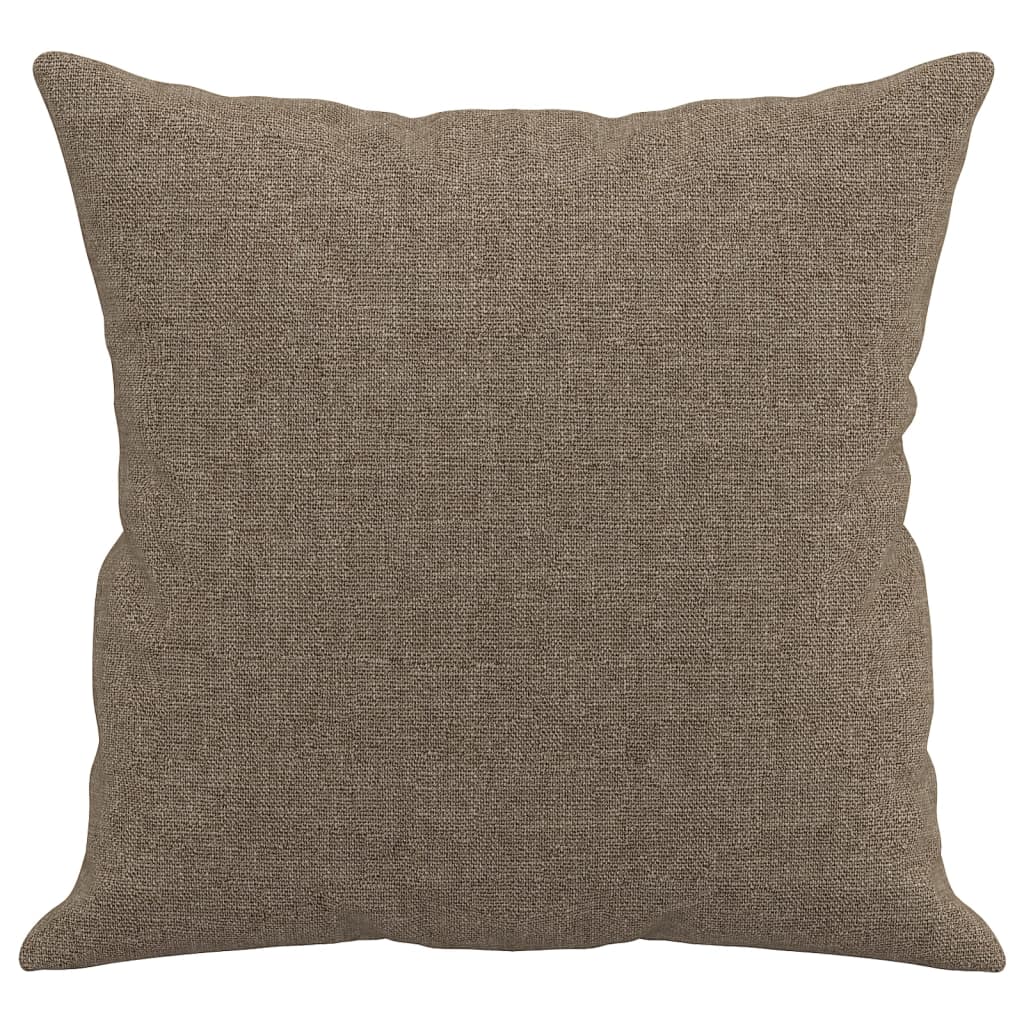 vidaXL Poduszki ozdobne, 2 szt., kolor taupe, 40x40 cm, tkanina
