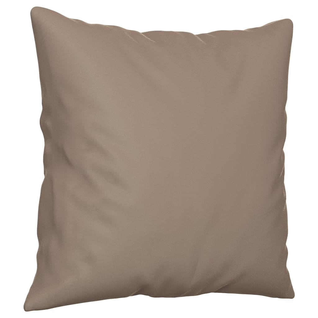 vidaXL Poduszki ozdobne, 2 szt., taupe, 40x40 cm, mikrofibra
