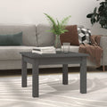 vidaXL Stolik kawowy, szary, 45x45x30 cm, lite drewno sosnowe