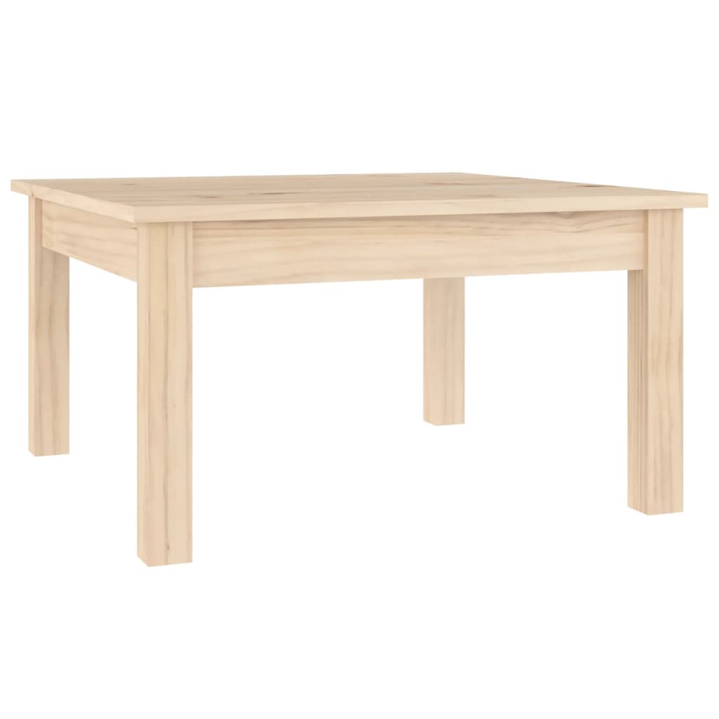 vidaXL Stolik kawowy, 55x55x30 cm, lite drewno sosnowe