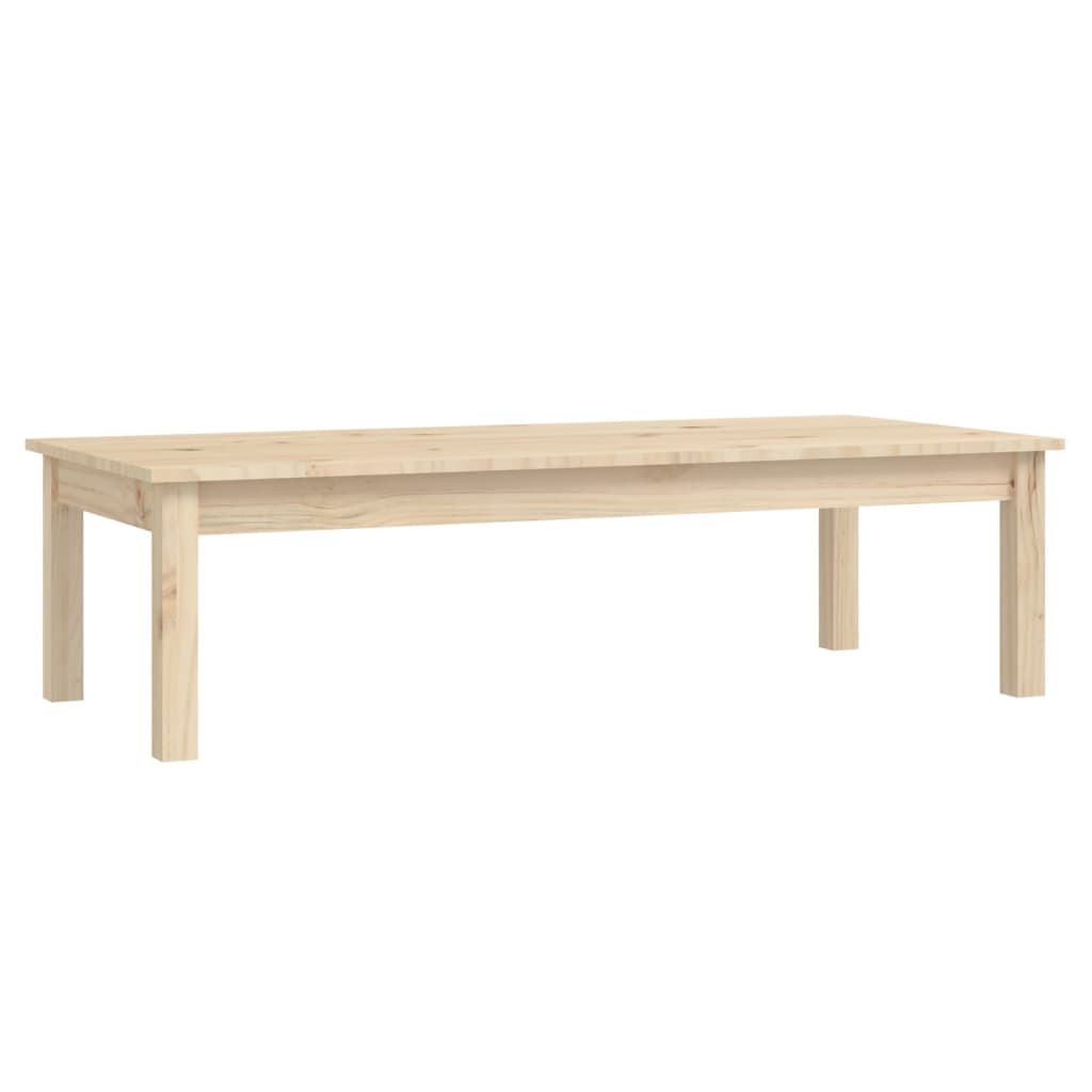 vidaXL Stolik kawowy, 110x50x30 cm, lite drewno sosnowe
