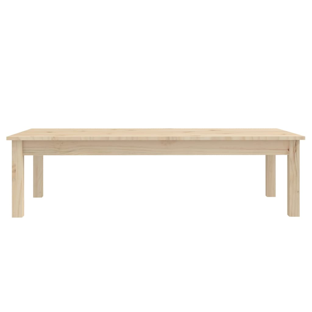 vidaXL Stolik kawowy, 110x50x30 cm, lite drewno sosnowe