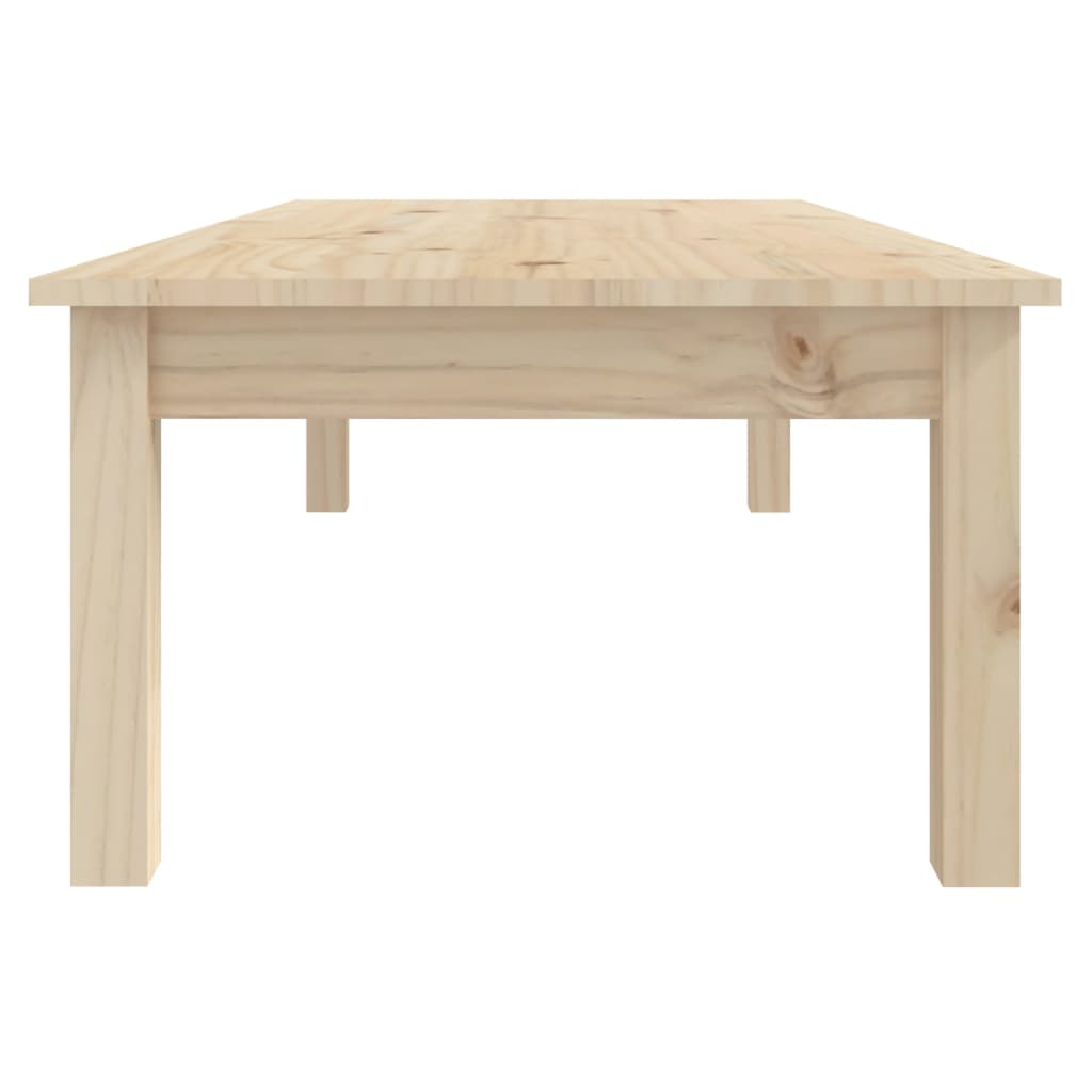 vidaXL Stolik kawowy, 110x50x30 cm, lite drewno sosnowe