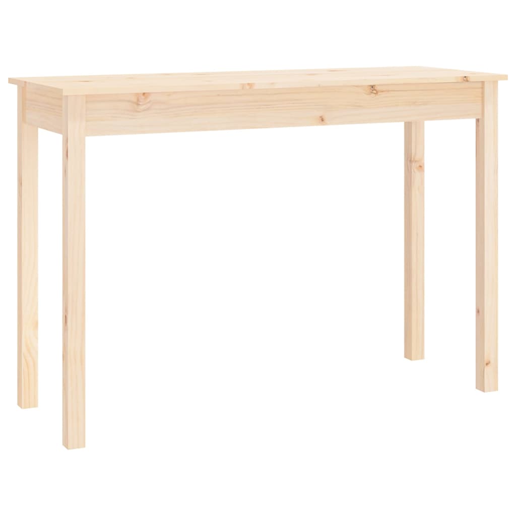 vidaXL Stolik konsolowy, 110x40x75 cm, lite drewno sosnowe
