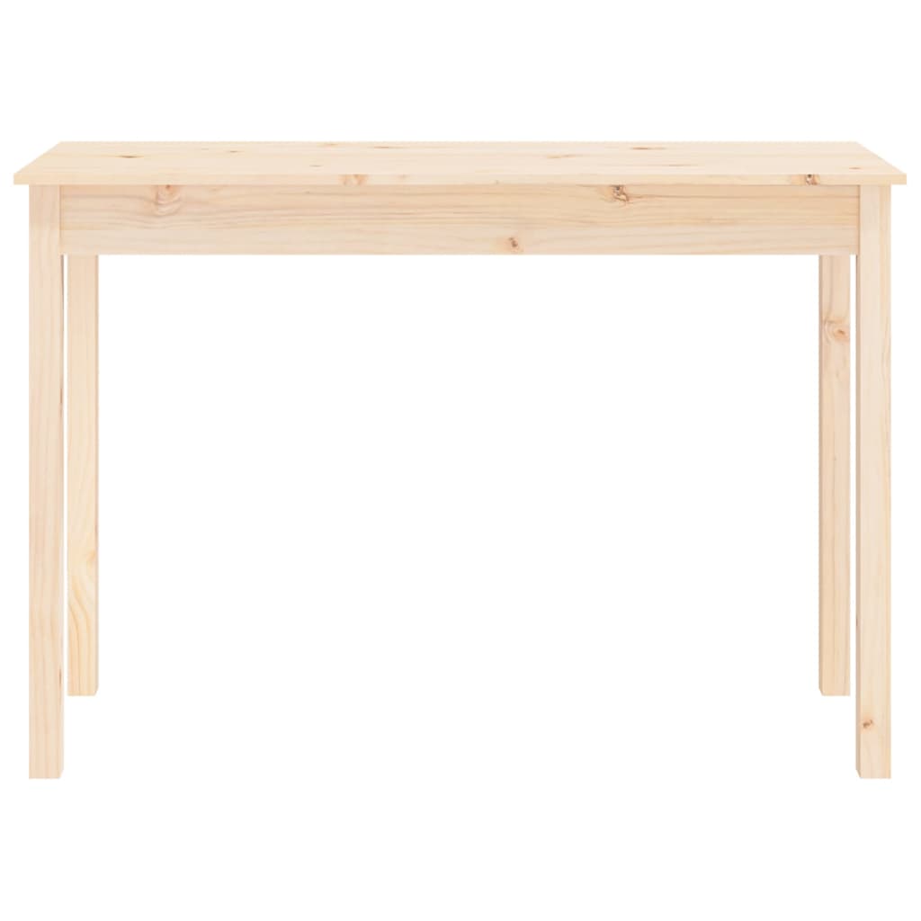 vidaXL Stolik konsolowy, 110x40x75 cm, lite drewno sosnowe