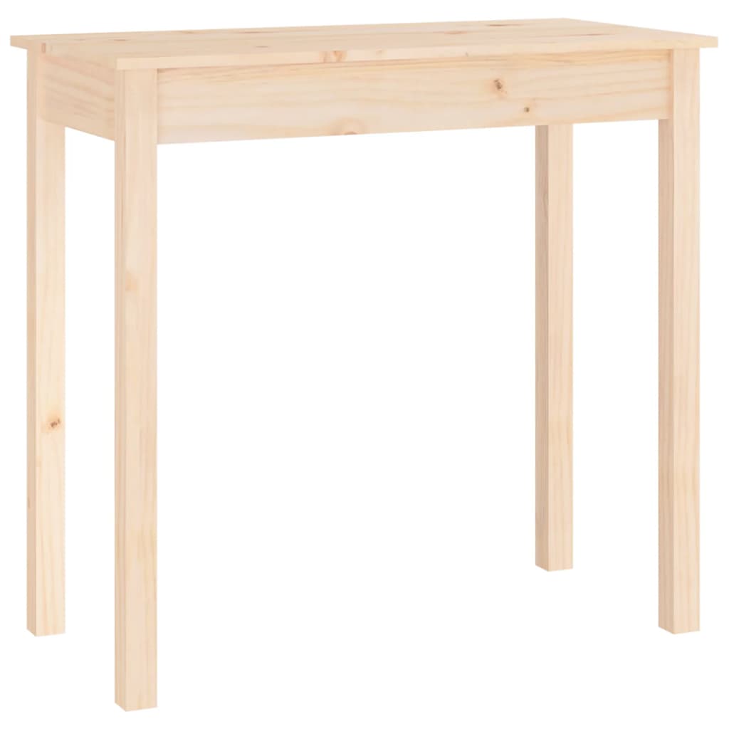 vidaXL Stolik konsolowy, 80x40x75 cm, lite drewno sosnowe