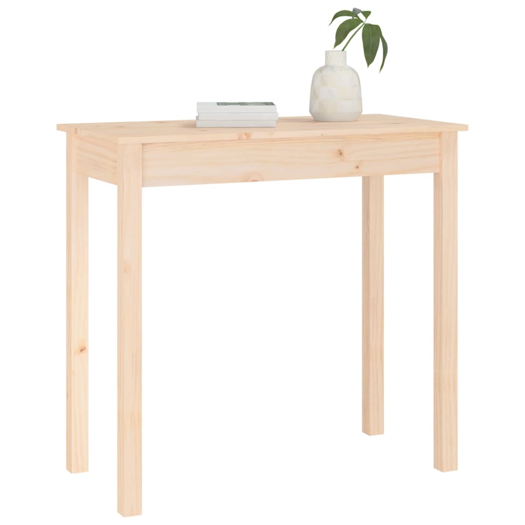 vidaXL Stolik konsolowy, 80x40x75 cm, lite drewno sosnowe
