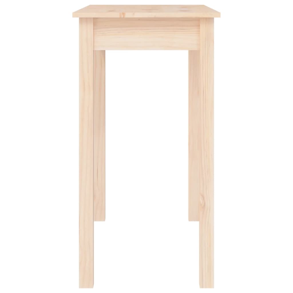vidaXL Stolik konsolowy, 80x40x75 cm, lite drewno sosnowe