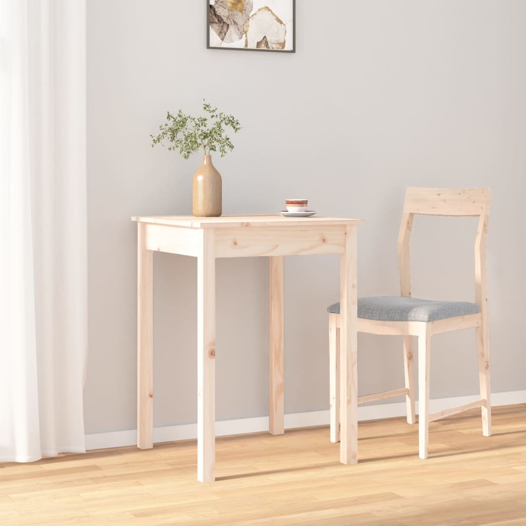 vidaXL Stół jadalniany, 55x55x75 cm, lite drewno sosnowe