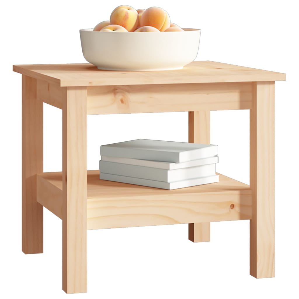 vidaXL Stolik kawowy 45x45x40 cm Drewno lite sosnowe