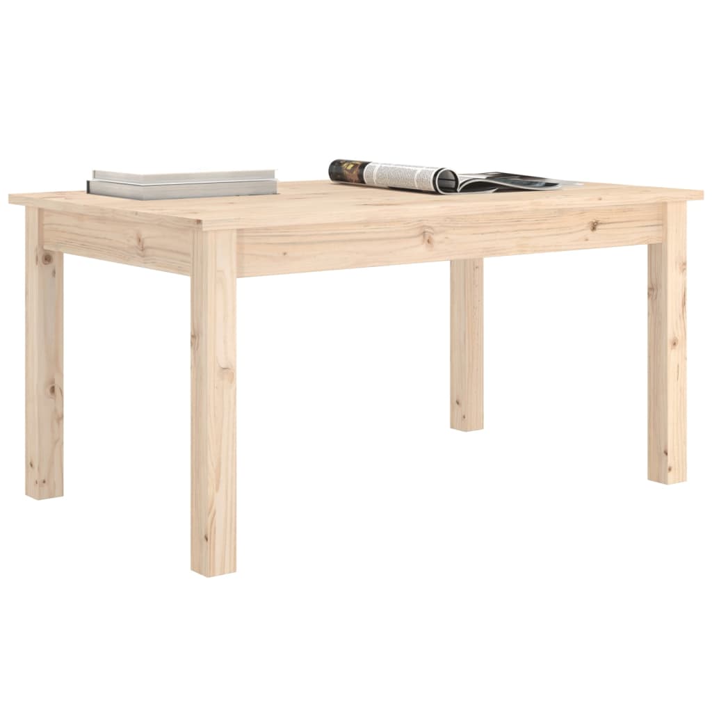 vidaXL Stolik kawowy, 80x50x40 cm, lite drewno sosnowe