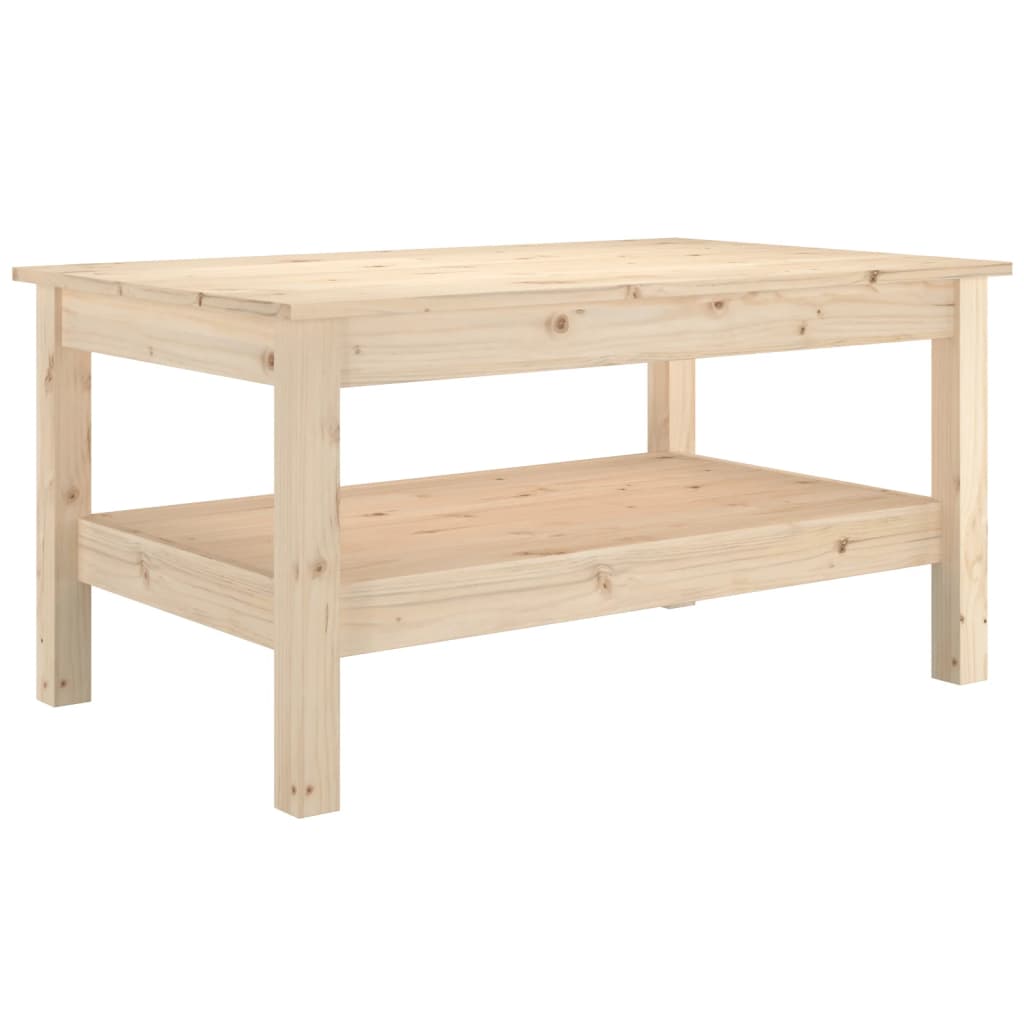 vidaXL Stolik kawowy, 80x50x40 cm, lite drewno sosnowe