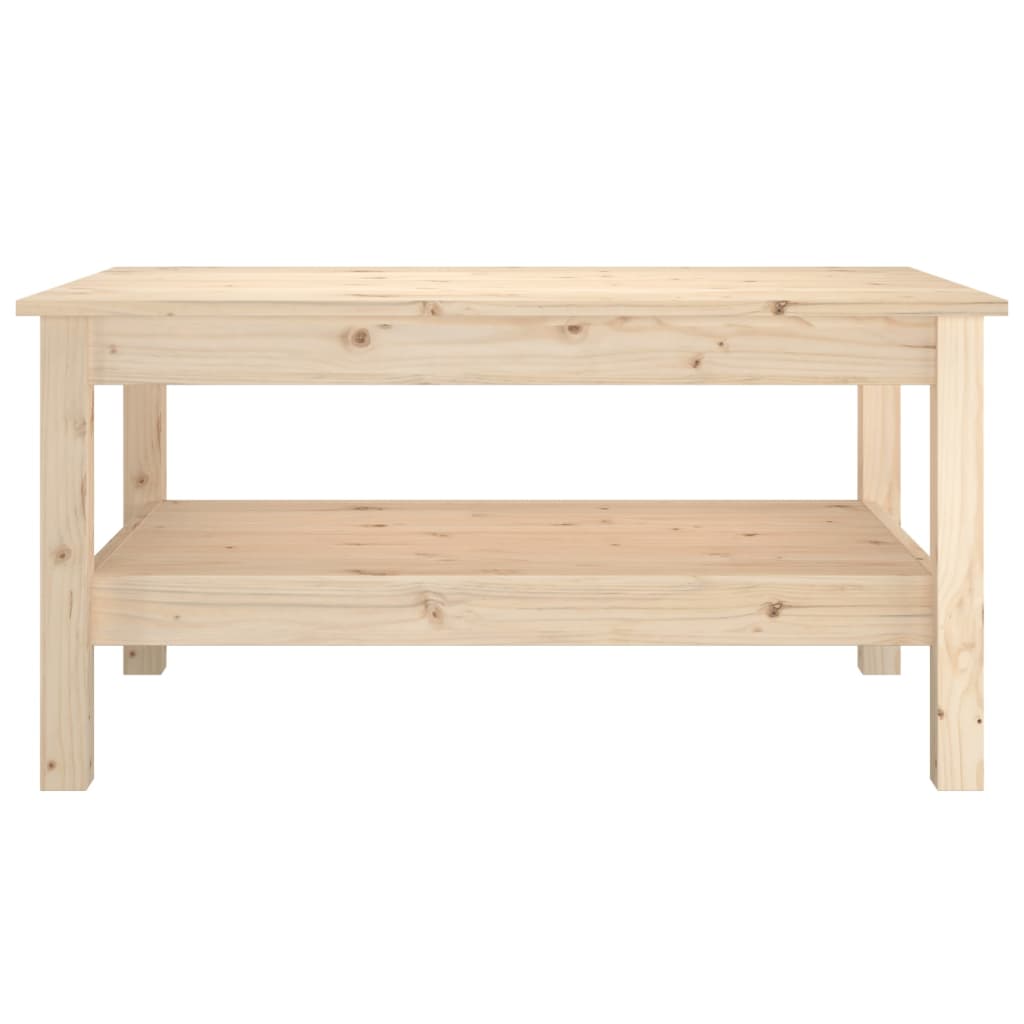 vidaXL Stolik kawowy, 80x50x40 cm, lite drewno sosnowe