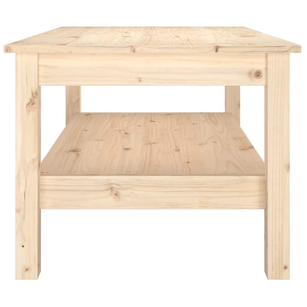 vidaXL Stolik kawowy, 80x50x40 cm, lite drewno sosnowe