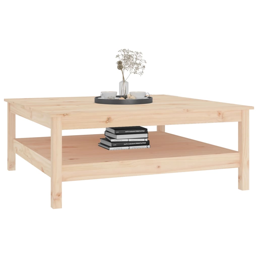 vidaXL Stolik kawowy 100x100x40 cm Drewno lite sosnowe