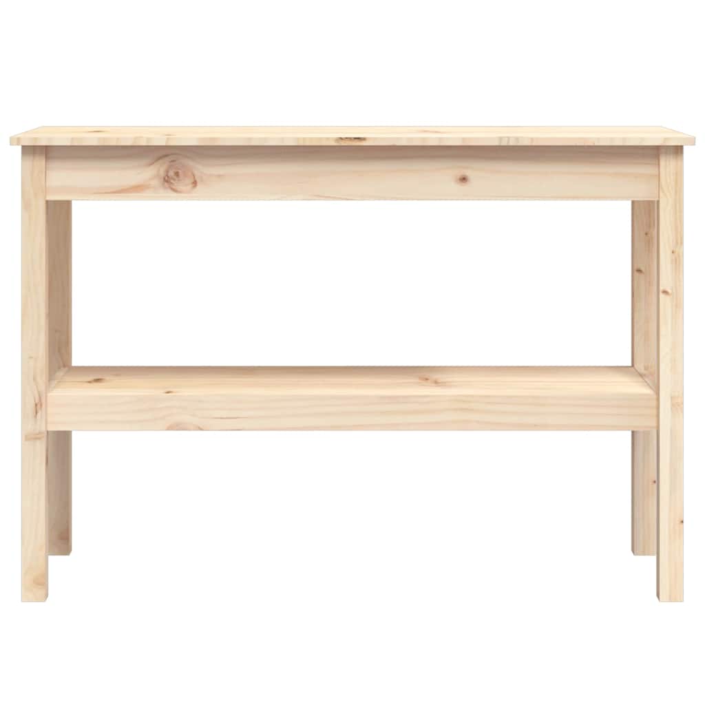 vidaXL Stolik konsolowy, 110x40x75 cm, lite drewno sosnowe