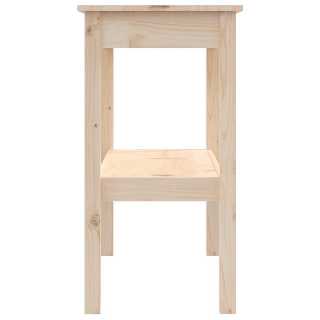 vidaXL Stolik konsolowy, 110x40x75 cm, lite drewno sosnowe