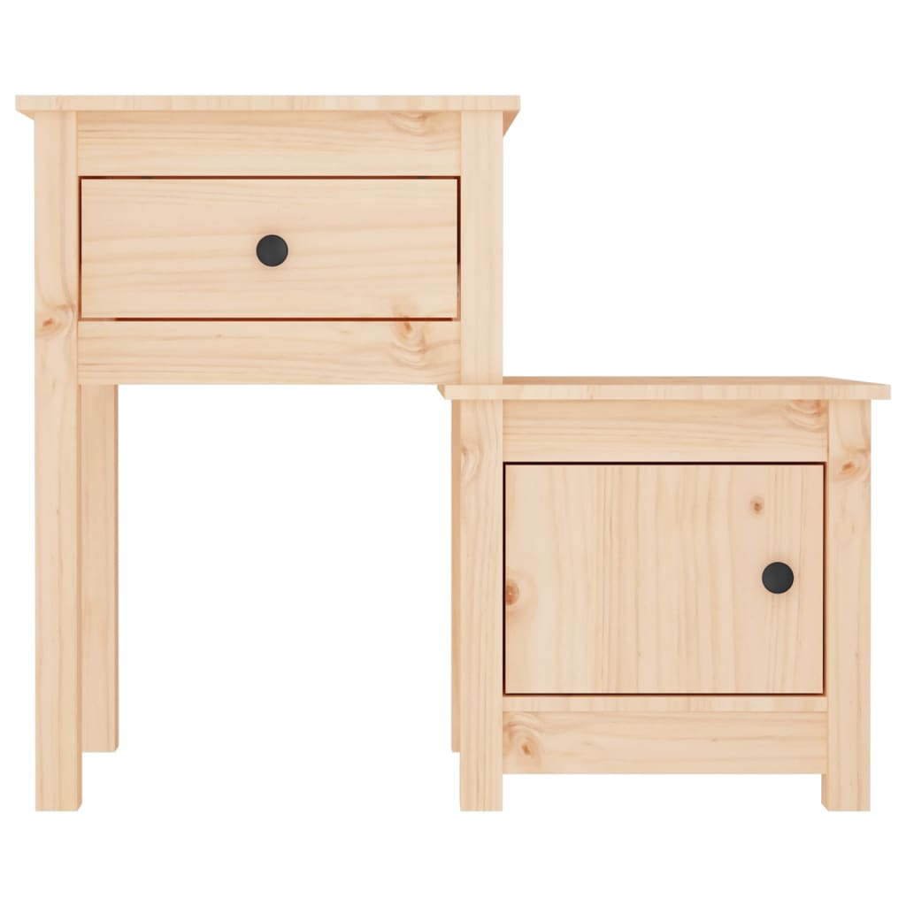 vidaXL Szafka nocna, 79,5x38x65,5 cm, lite drewno sosnowe