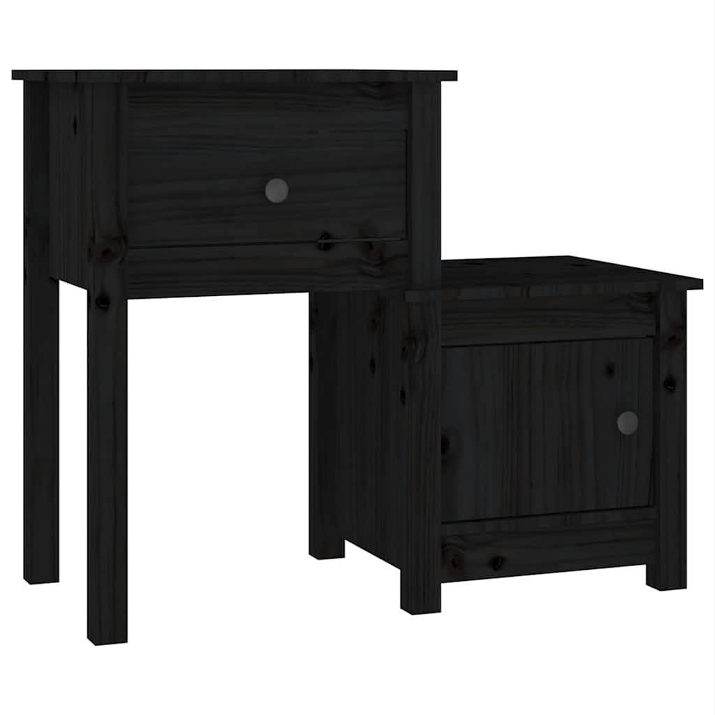 vidaXL Szafka nocna, 79,5x38x65,5 cm, lite drewno sosnowe