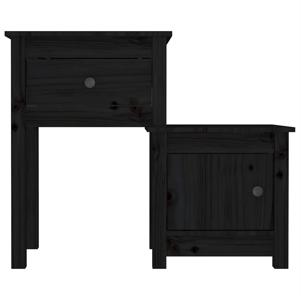 vidaXL Szafka nocna, 79,5x38x65,5 cm, lite drewno sosnowe