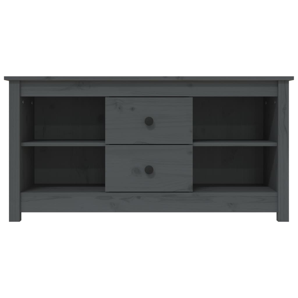 vidaXL Szafka pod telewizor, szara, 103x36,5x52 cm, drewno sosnowe
