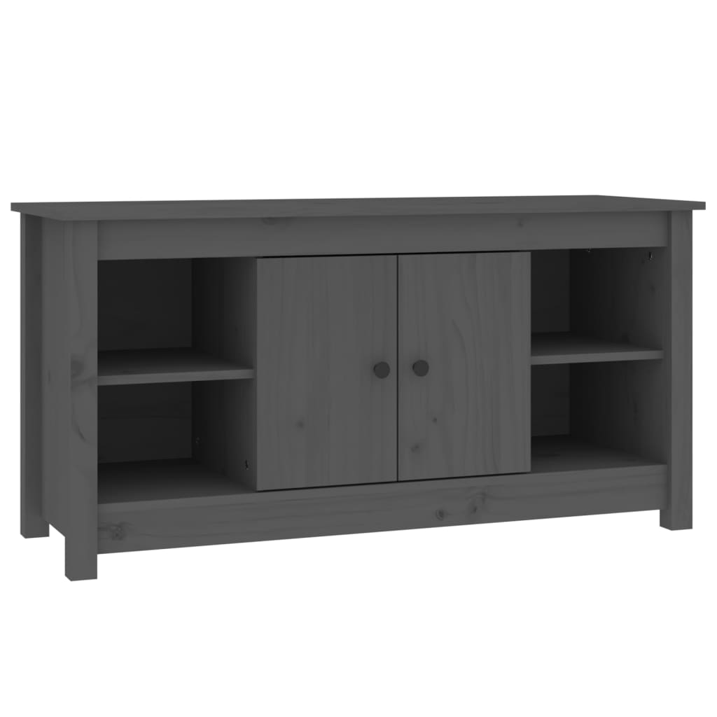 vidaXL Szafka pod telewizor, szara, 103x36,5x52 cm, drewno sosnowe
