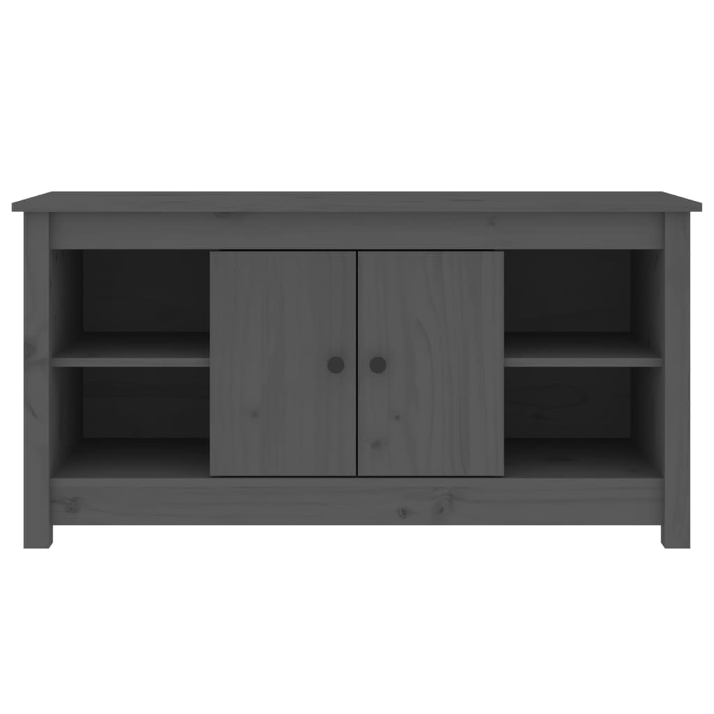 vidaXL Szafka pod telewizor, szara, 103x36,5x52 cm, drewno sosnowe