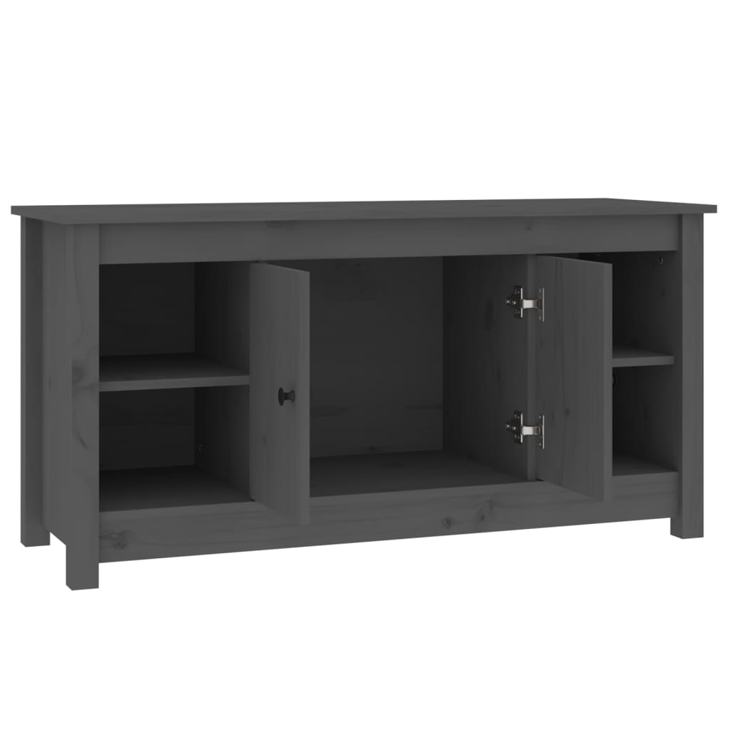 vidaXL Szafka pod telewizor, szara, 103x36,5x52 cm, drewno sosnowe