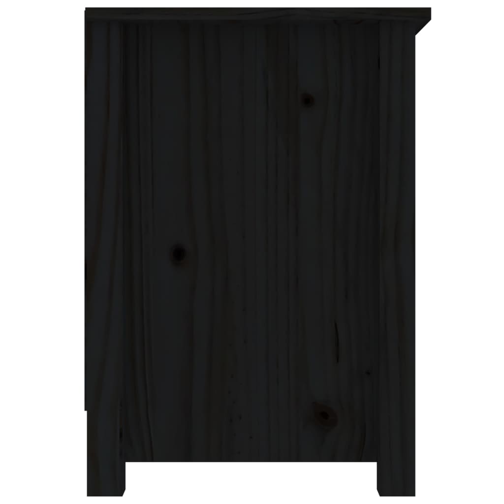 vidaXL Szafka pod telewizor, czarna, 103x36,5x52 cm, drewno sosnowe