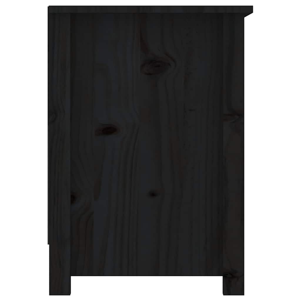 vidaXL Szafka pod telewizor, czarna, 103x36,5x52 cm, drewno sosnowe