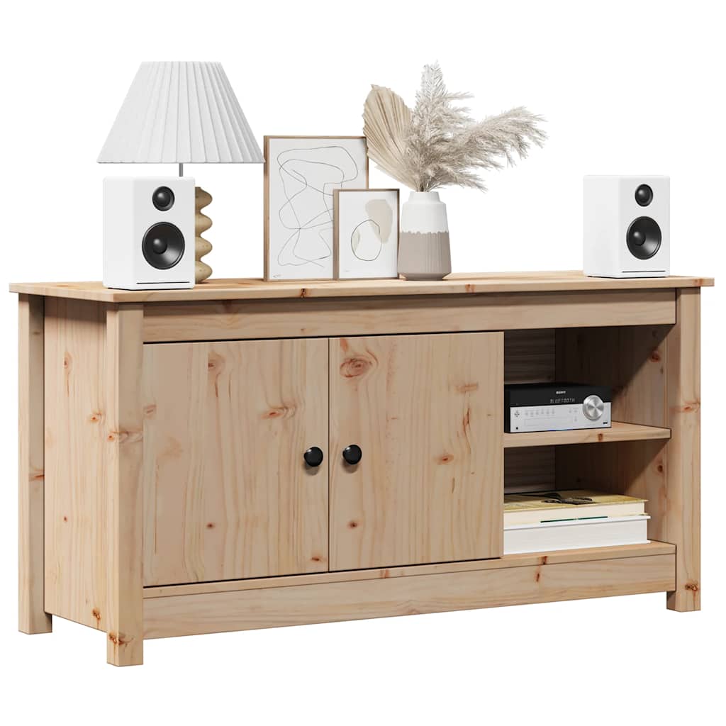 vidaXL Szafka pod telewizor, 103x36,5x52 cm, lite drewno sosnowe