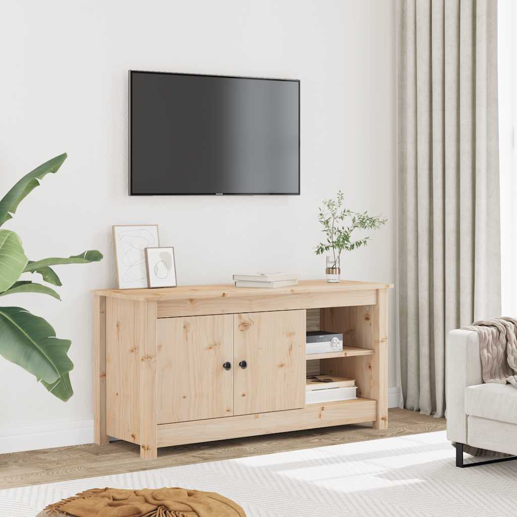 vidaXL Szafka pod telewizor, 103x36,5x52 cm, lite drewno sosnowe