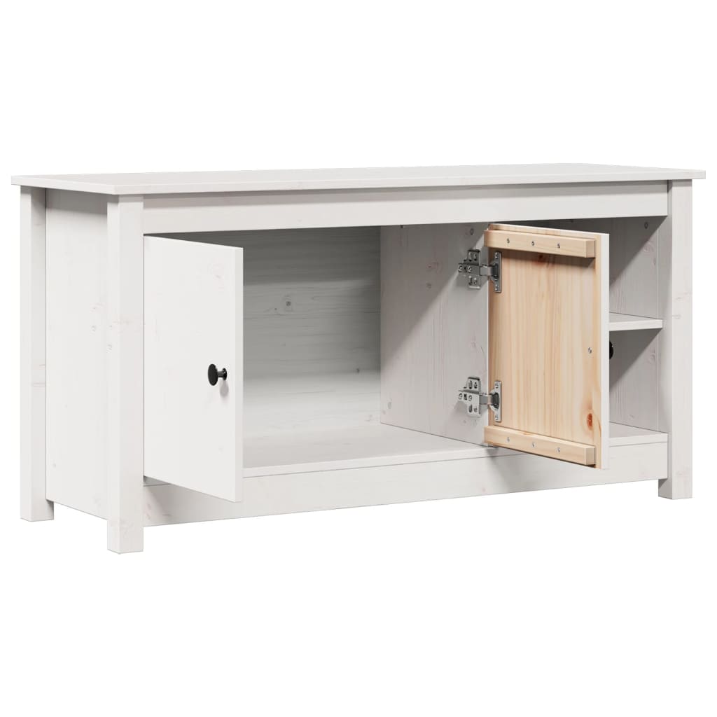 vidaXL Szafka pod telewizor, biała, 103x36,5x52 cm, drewno sosnowe