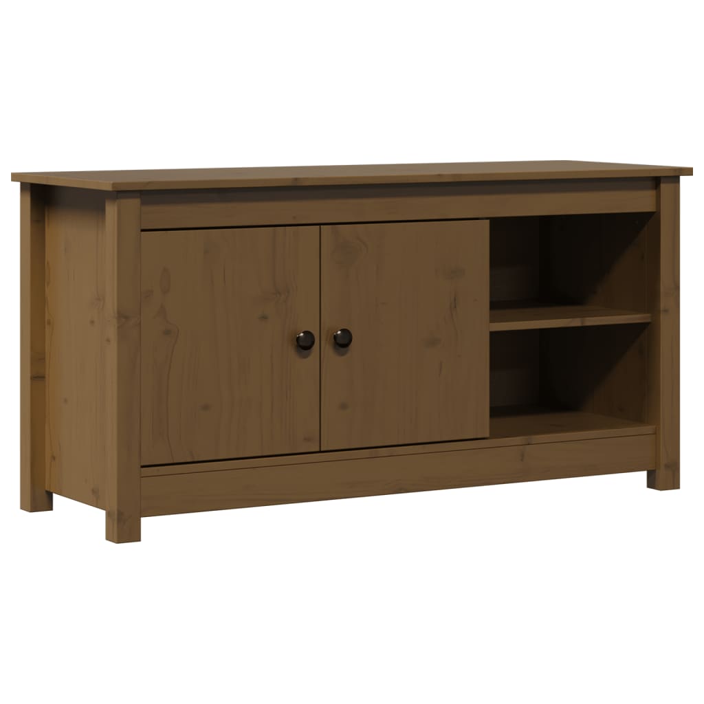 vidaXL Szafka pod TV, miodowy brąz, 103x36,5x52 cm, drewno sosnowe