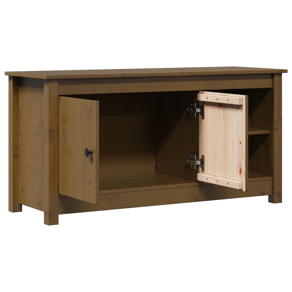 vidaXL Szafka pod TV, miodowy brąz, 103x36,5x52 cm, drewno sosnowe