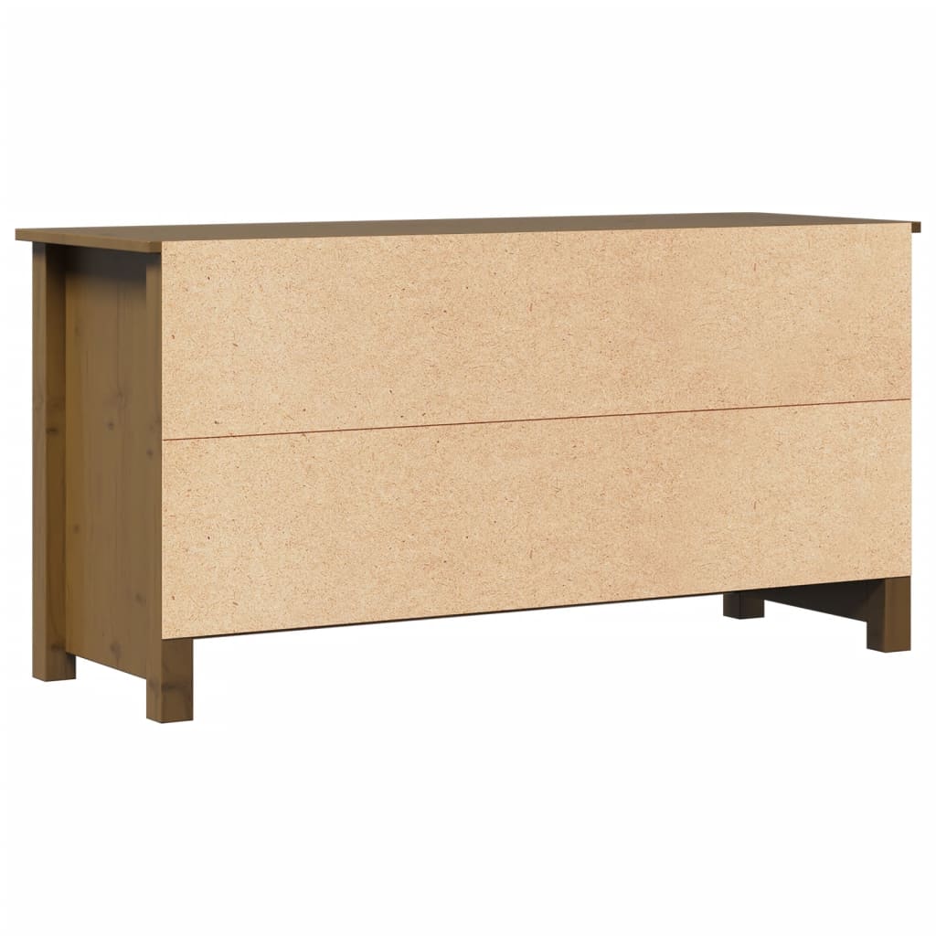 vidaXL Szafka pod TV, miodowy brąz, 103x36,5x52 cm, drewno sosnowe