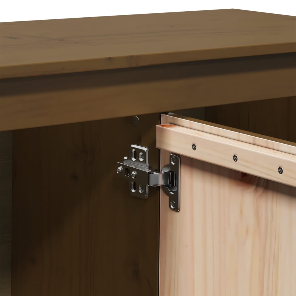 vidaXL Szafka pod TV, miodowy brąz, 103x36,5x52 cm, drewno sosnowe