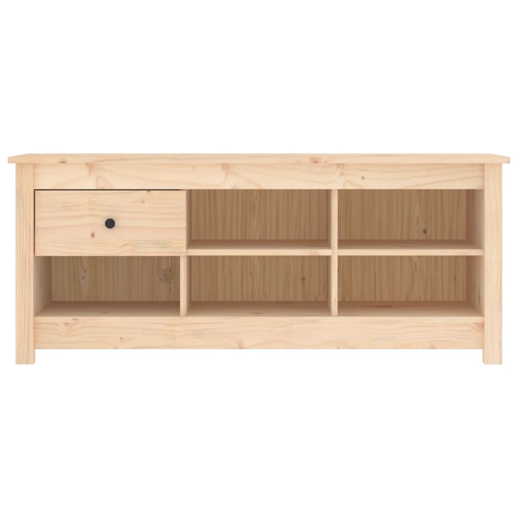vidaXL Szafka na buty, 110x38x45,5 cm, lite drewno sosnowe
