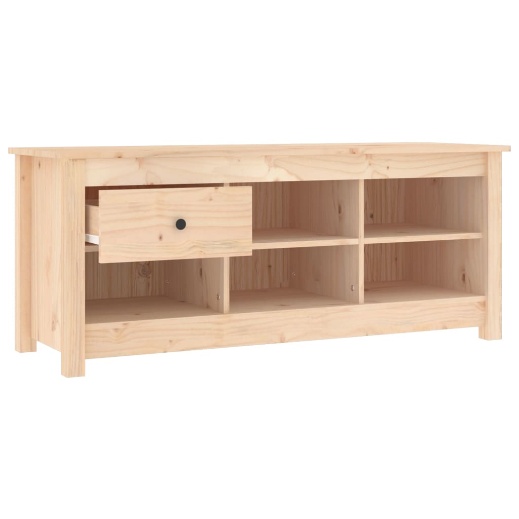vidaXL Szafka na buty, 110x38x45,5 cm, lite drewno sosnowe