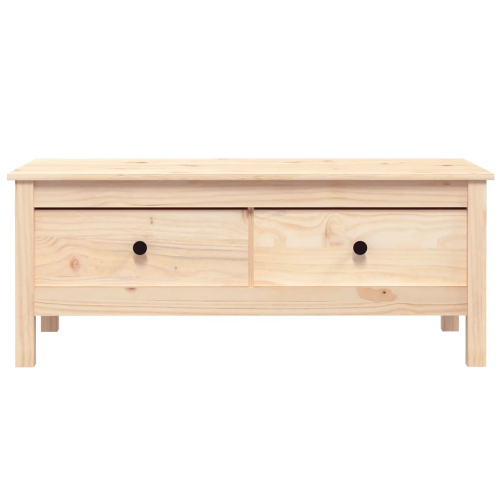 vidaXL Stolik kawowy, 100x50x40 cm, lite drewno sosnowe