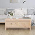vidaXL Stolik kawowy, 100x50x40 cm, lite drewno sosnowe